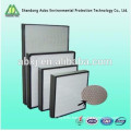 Professional glassfiber air filter material h13 hepa filter, Pleat hepa filter